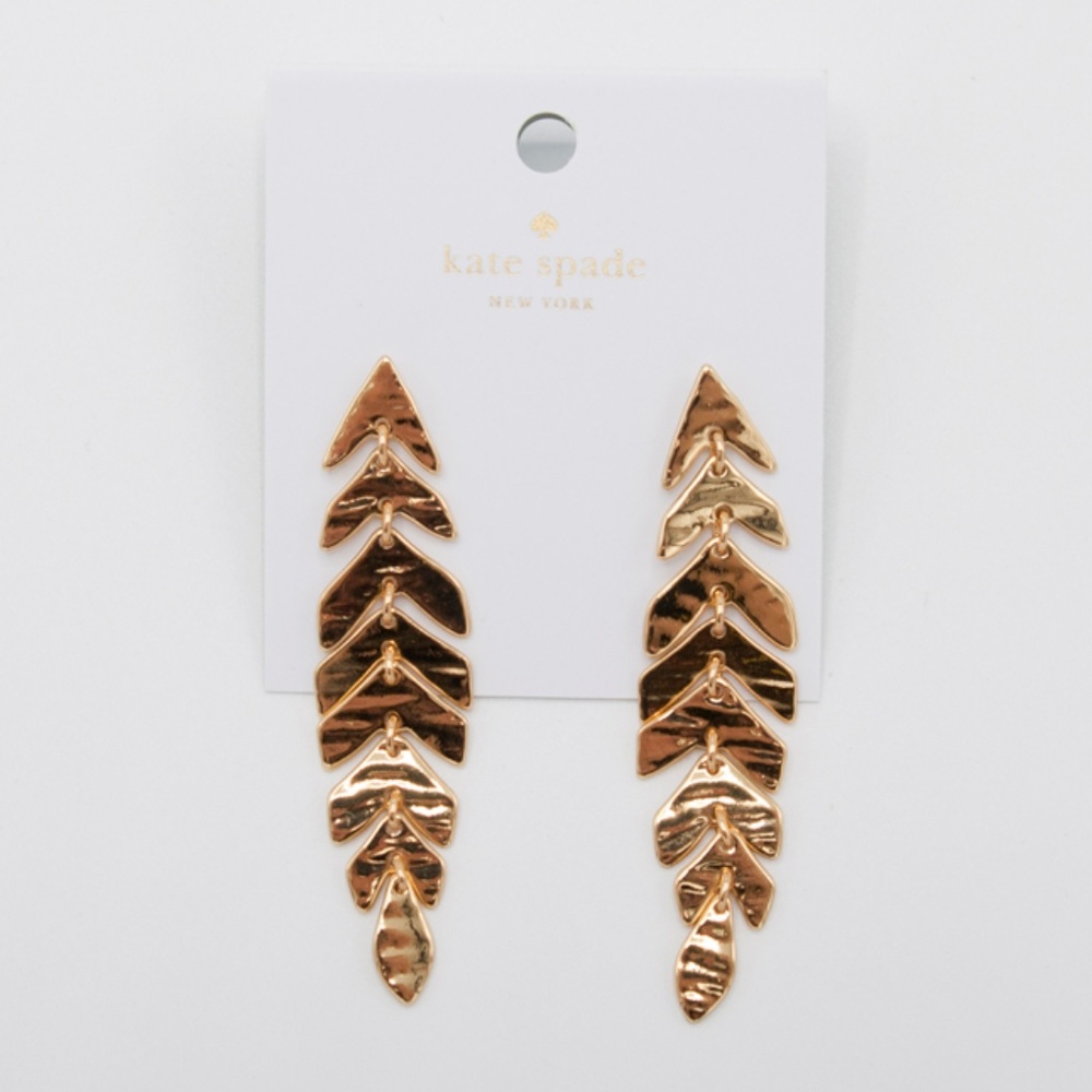 Kate Spade: A New Leaf Linear Earrings